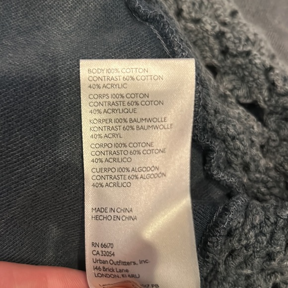 NWT FREE PEOPLE dune big oversized jacket in overboard blue size L-XXL - Picture 14 of 16